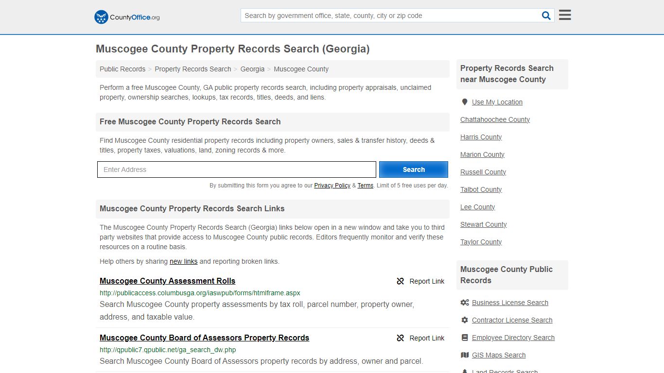 Muscogee County Property Records Search (Georgia) - County Office